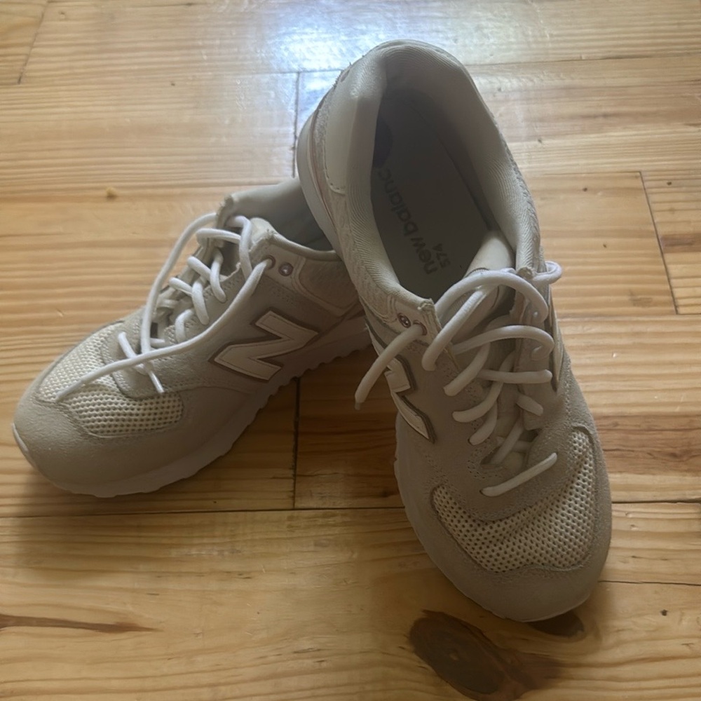 New Balance Off-White Athletic Shoes 574